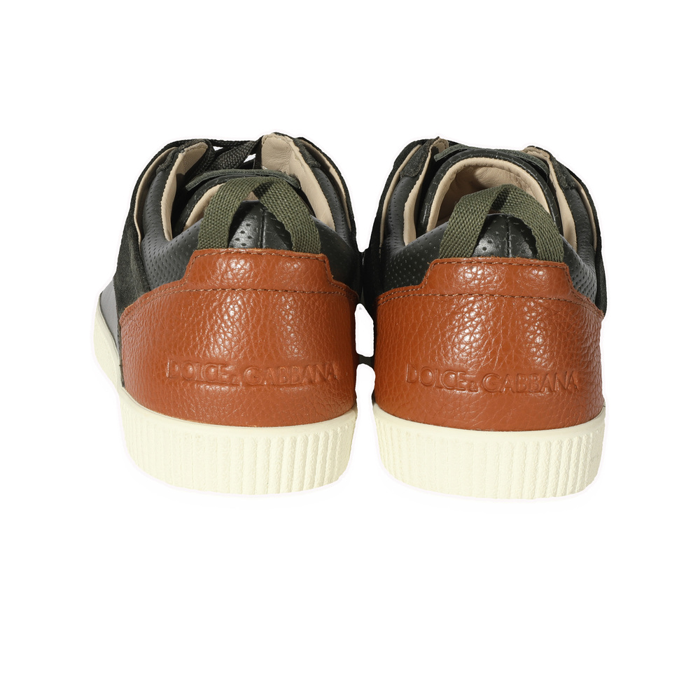 D&G Leather Low Top Sneaker 'Green Tan' - Picture 2 of 4